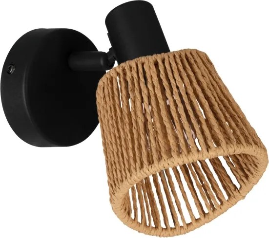 Eglo 44128 - Aplica spot de perete KEELBY 1xE14/10W/230V negru/bej