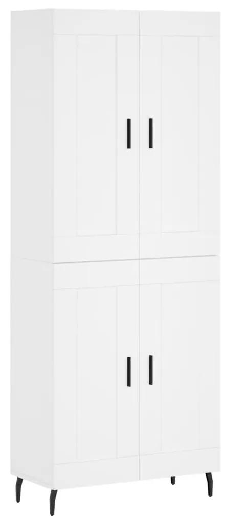 3199697 vidaXL Dulap înalt, alb, 69,5x34x180 cm, lemn compozit