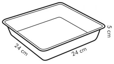 Tavă de copt Tescoma DELÍCIA, 24 x 24 cm