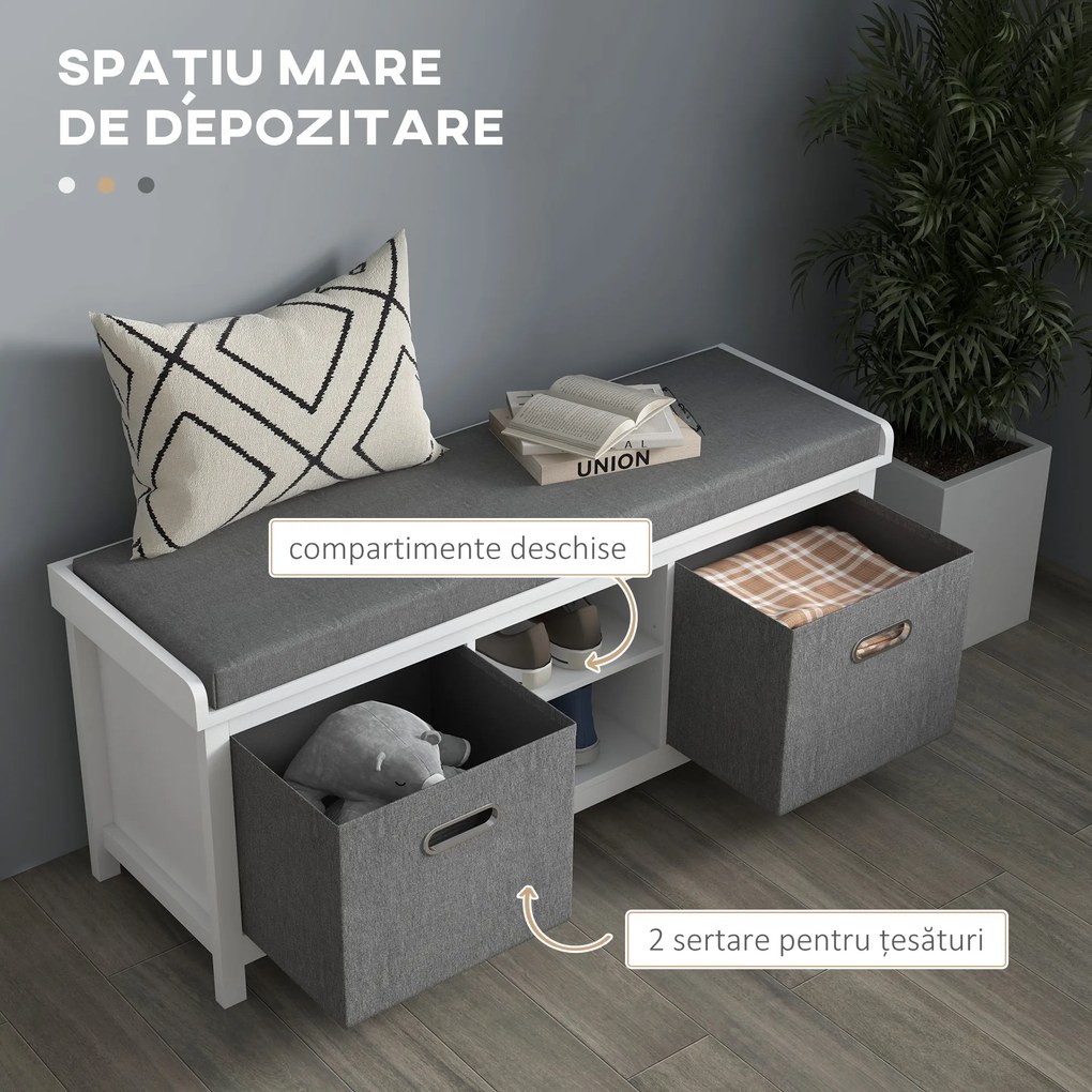 HOMCOM Banca Hol, Banca de Depozitare | Aosom Romania