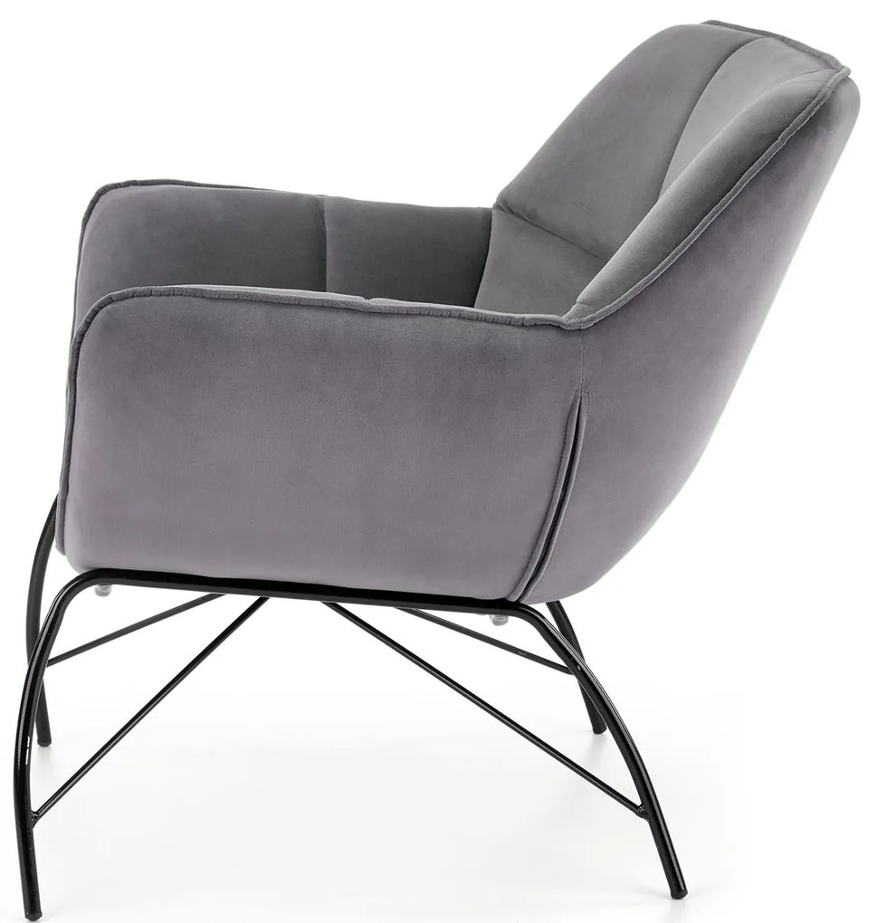 Fotoliu Betali (gri + negru). 1028142