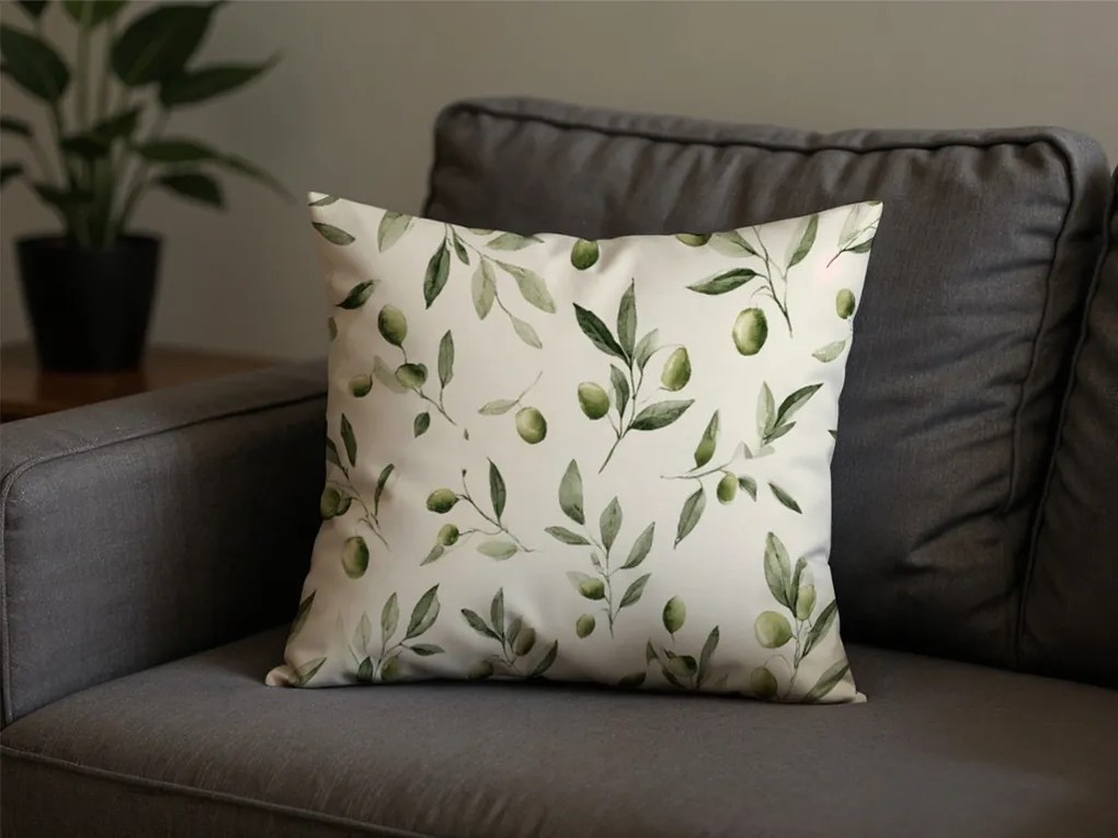 Fata de perna din policoton OLIVE POLY 45x45 cm, verde