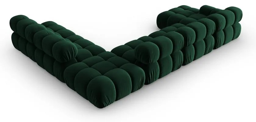 Canapea verde cu tapițerie din catifea 379 cm Bellis – Micadoni Home