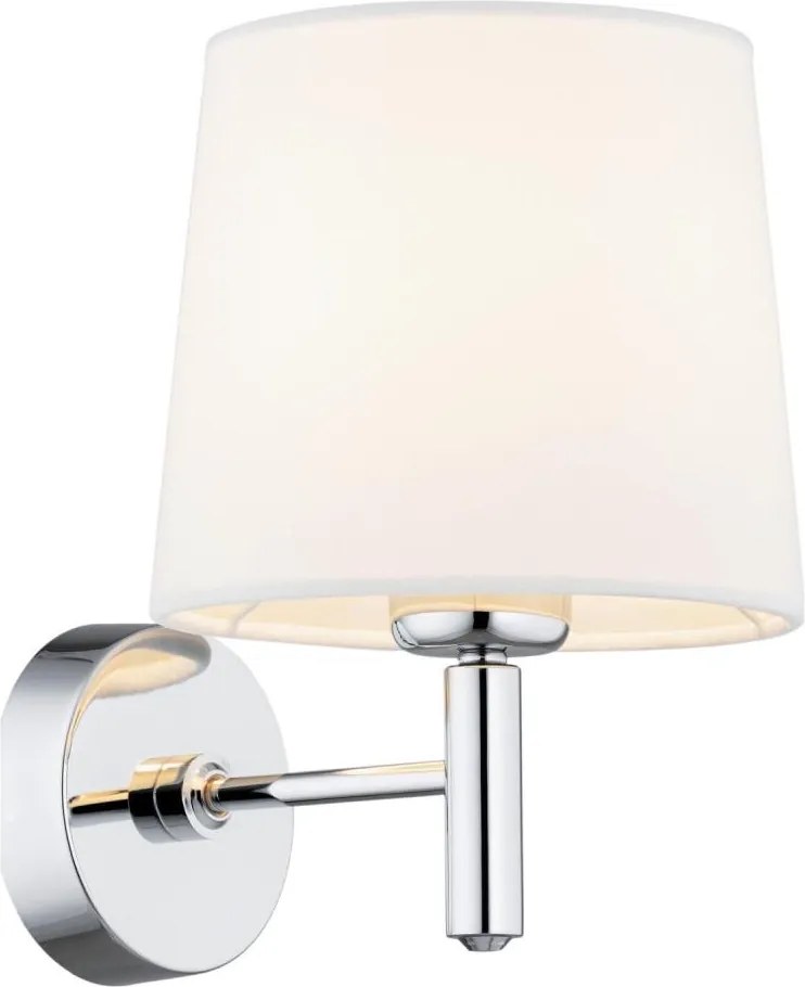 Brilagi - Aplică de perete MONTE 1xE27/60W/230V crem/crom lucios