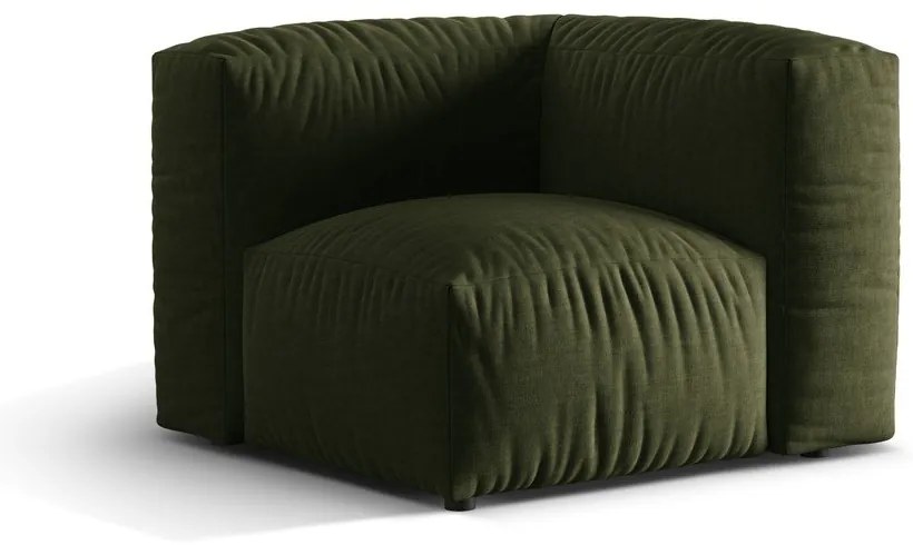 Modul pentru canapea modulară verde (cu colț variabil) Martina – Micadoni Home