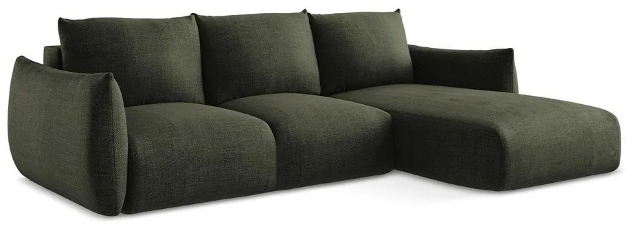 Colțar verde extensibil (cu colț pe partea dreaptă/cu șezlong) Leila – Makamii