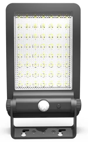 Proiector solar LED cu senzor LED/5W/3,7V 4000K IP54 negru
