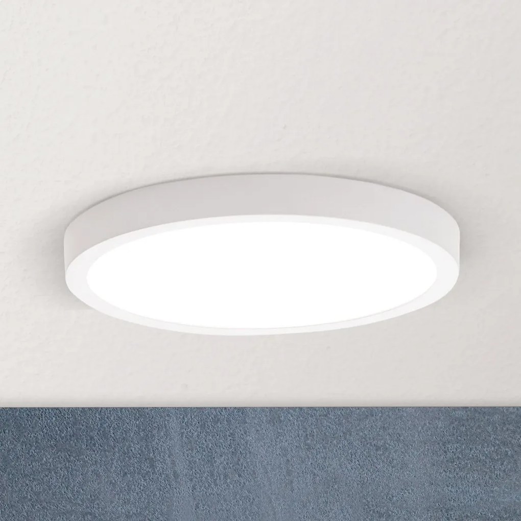 Plafoniera LED design slim LERO D-23cm alba