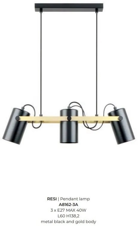 Lustra cu 3 spoturi directionabile design modern RESI