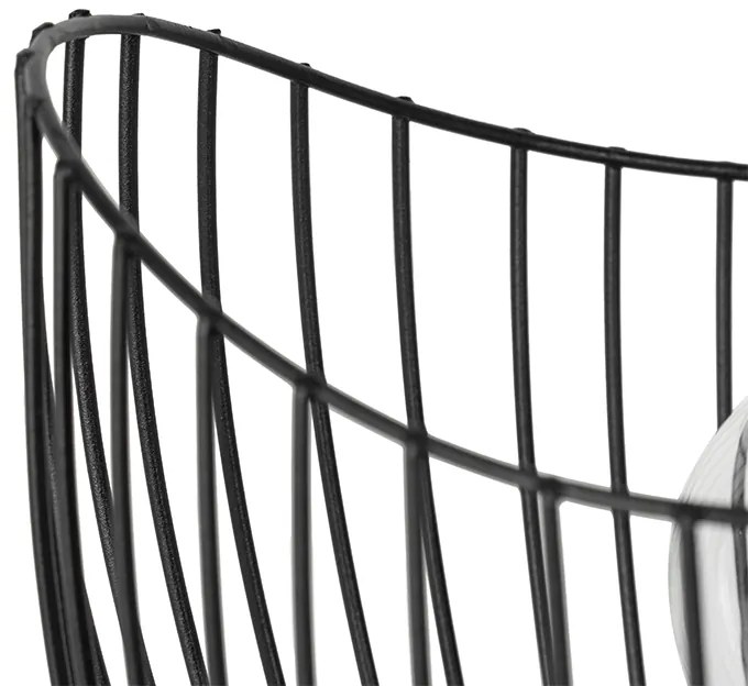 Lampă de masă modernă neagră 20 cm - Pua