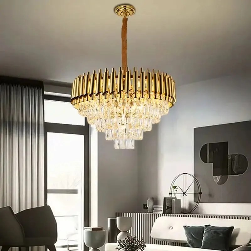 Candelabru Cristal, Raven 50cm Gold