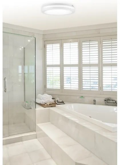 Top Light - Plafonieră LED COMET pentru baie, LED/40W/230V, IP54, alb, Ø 40 cm