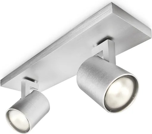 Philips - Spot LED RGBW reglabil RUNNER 2xGU10/6,5W/230V crom mat