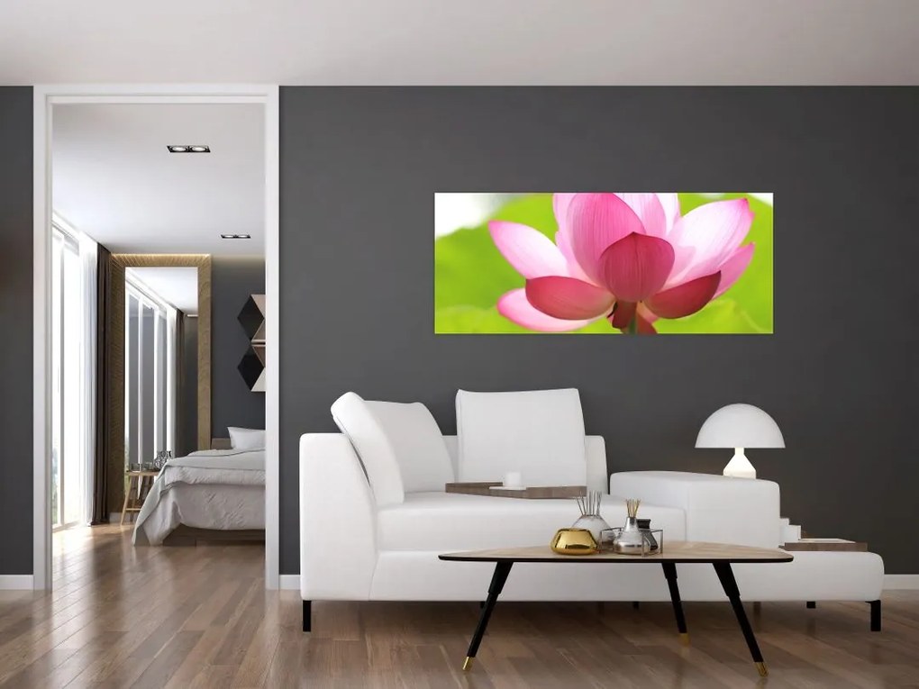 Tablou cu flori de lotus (120x50 cm)