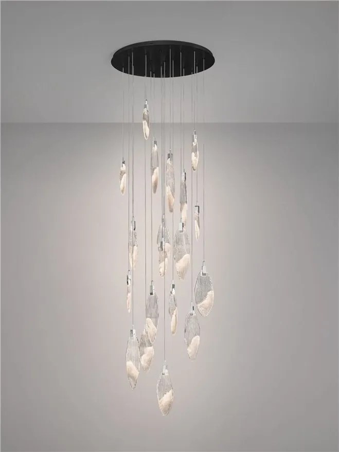 Lustra LED XXL suspendata design decorativ SERIQ D-81cm