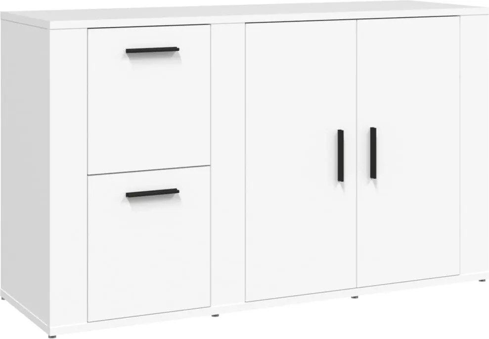 vidaXL Servantă, alb, 100x33x59,5 cm, lemn prelucrat