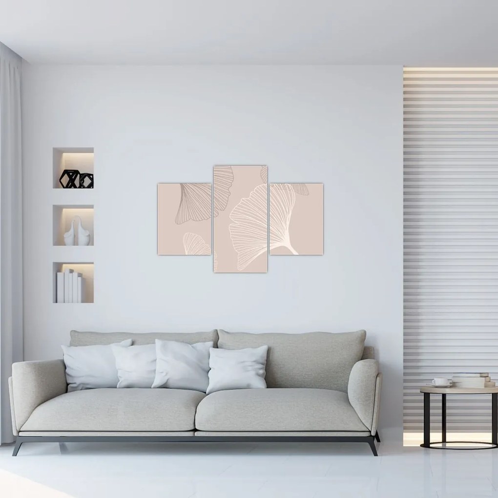 Tablou - Frunze bej N⁰6 (90x60 cm)