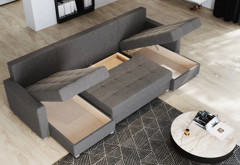 Supermobel Canapea in forma de U JAKO, 298x83x143, kronos 01