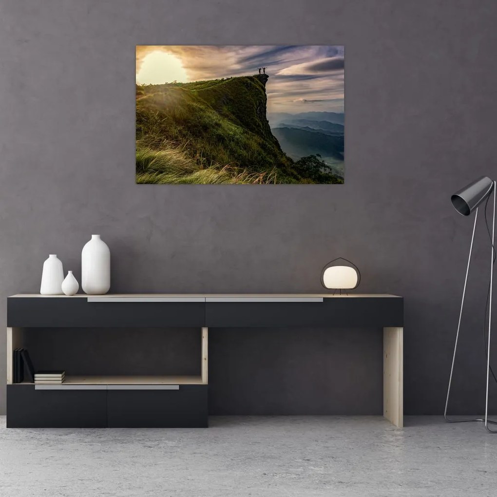 Tablou - Femei la stânci (90x60 cm)