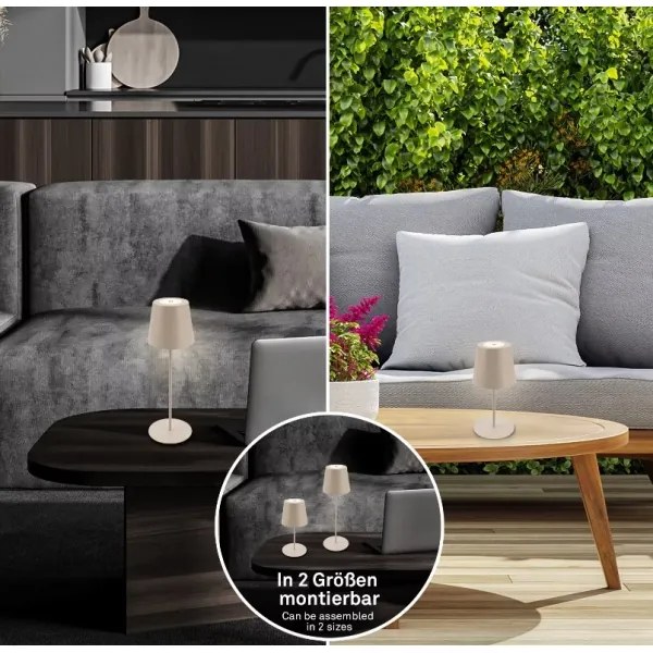 Briloner 7508011 - Lampă de birou LED reîncărcabilă cu dimmer LED/2,5W/5V IP44 bej