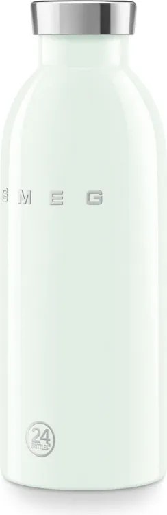 Sticla termos SMEG Clima 50's Style WBF01PG, 500 ml, Inchidere ermetica, Pereti dubli, Otel inoxidabil 18/8, Verde