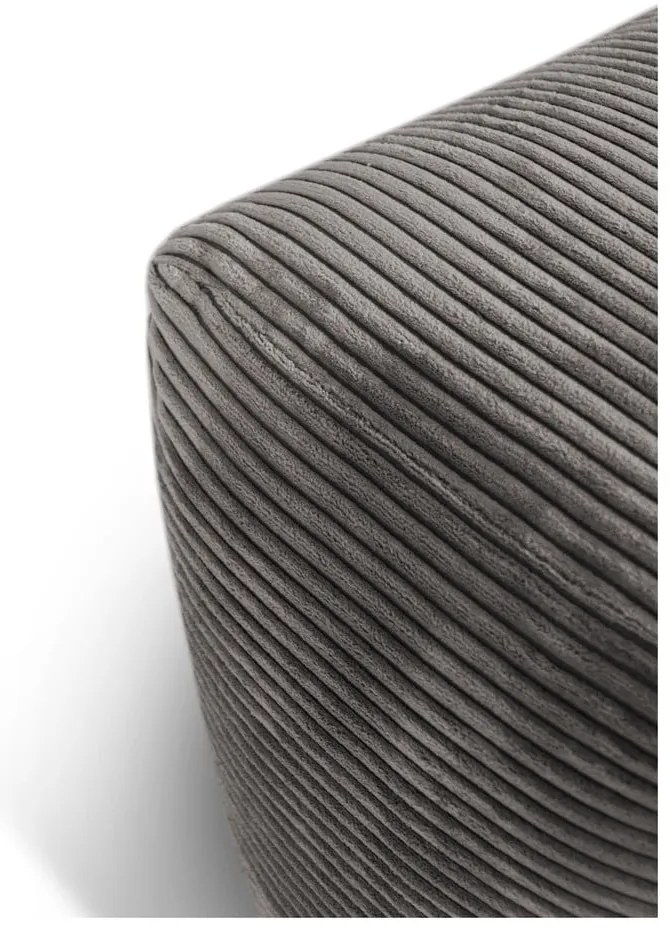 Fotoliu bean bag maro cu tapițerie din catifea reiată Plus 70 Lounge – SLOWDOWN