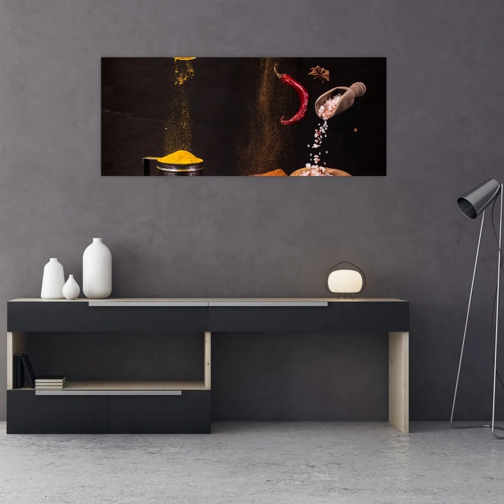Tablou - Condimente în mișcare (120x50 cm)
