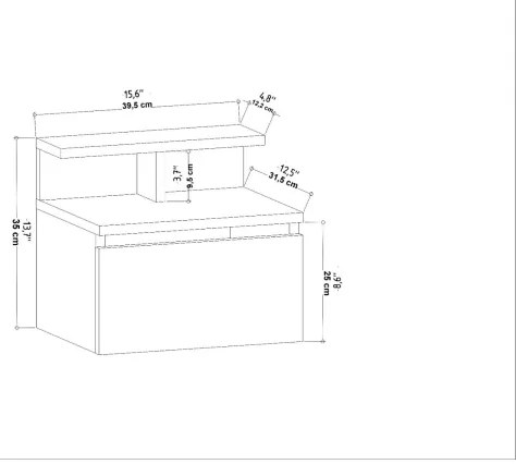 Noptieră NOVEN, stejar