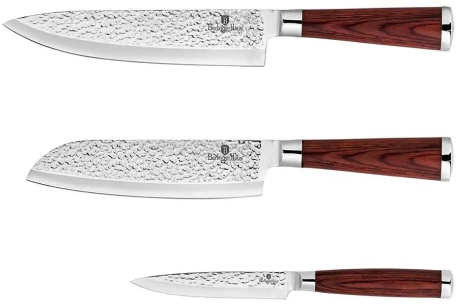 Set de cuțite din oțel inoxidabil 3 buc. lemn/oțel inoxidabil BerlingerHaus