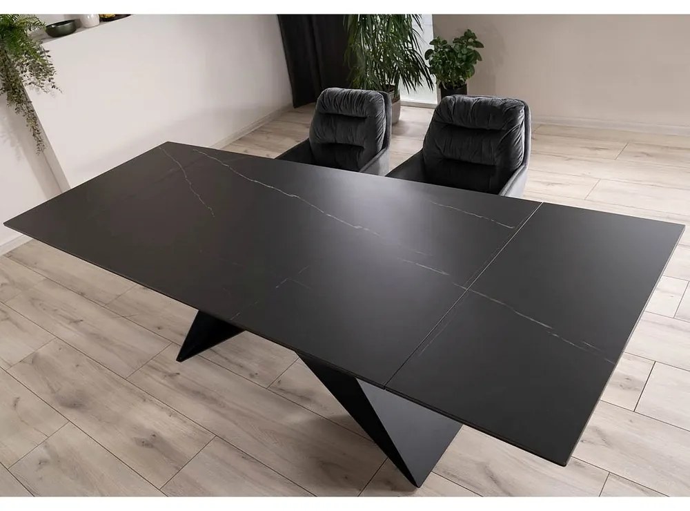 Masa de bucaterie Westin II 160 x 90 cm, neagra