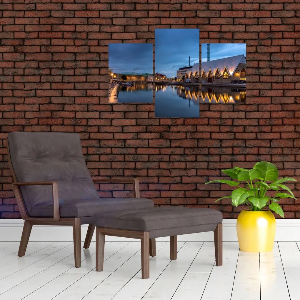 Tablou cu canalul - Göteborg (90x60 cm)