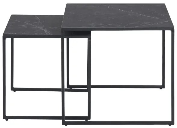 Set de măsuțe de cafea ALMA 2 buc. antracit