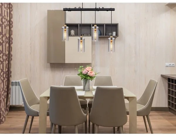 Lustră pe cablu FANNI 4xE27/40W/230V Globo 15564-4H