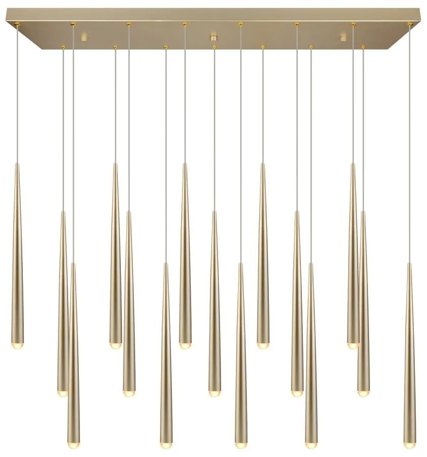 Lustră aurie LED Cala – Trio Select