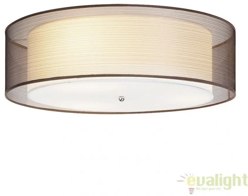 Plafoniera design modern, finisaj crom/ maro, diametru 49,5cm, Anastasia 2634 RX