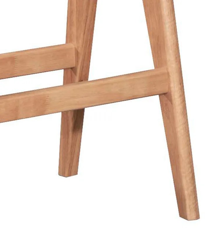 Masa de bar Winslow din lemn de arbore de cauciuc, culoarea nuc 120x45x100cm