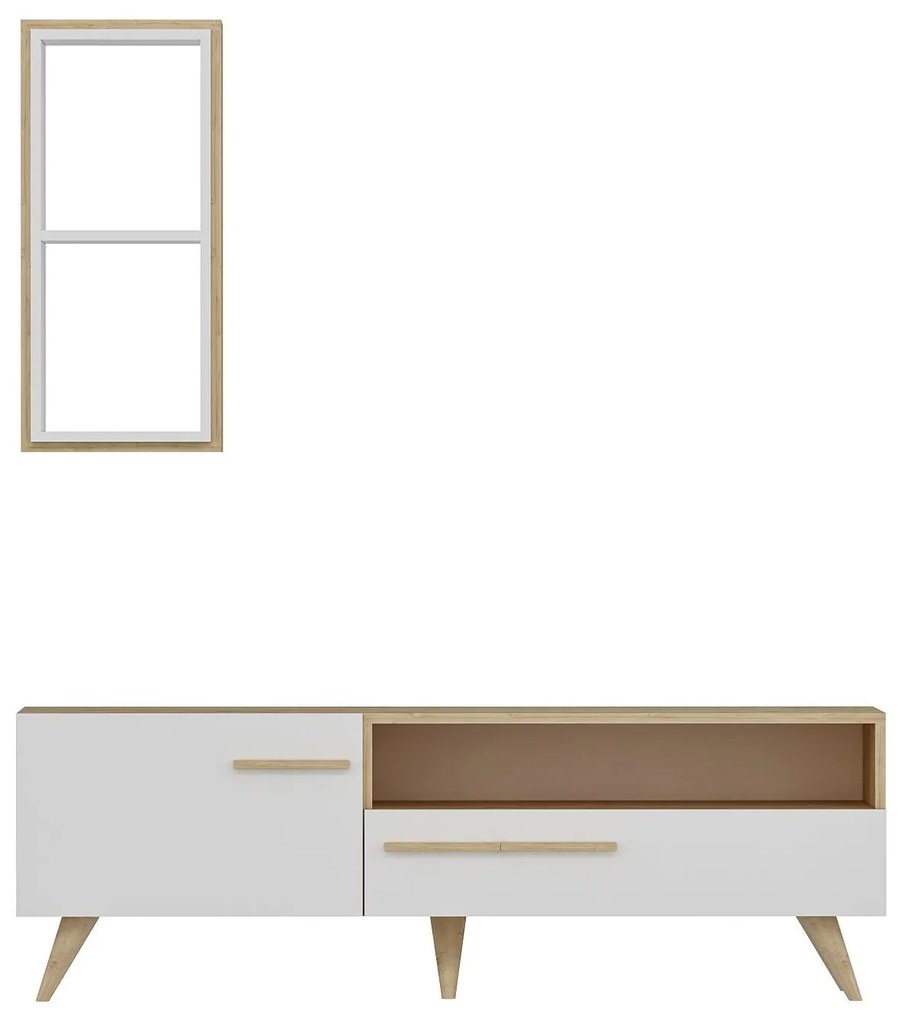 Mobilier living Sepada 2 (stejar zafir + alb) . 1095594