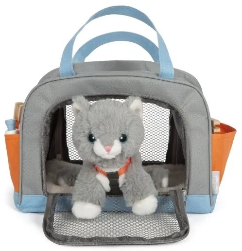 Pisică de pluș cu set de îngrijire Small Foot