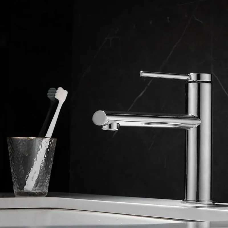Baterie pentru lavoar REA OVAL CHROM low