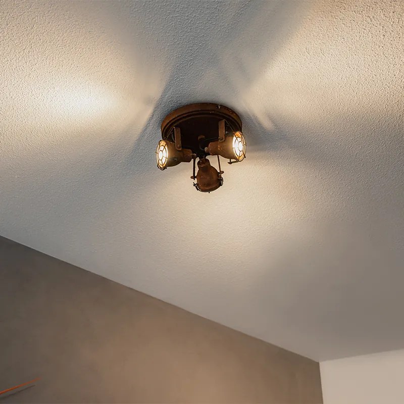 Spotlight modern maro ruginiu 3 lumini - Sorra