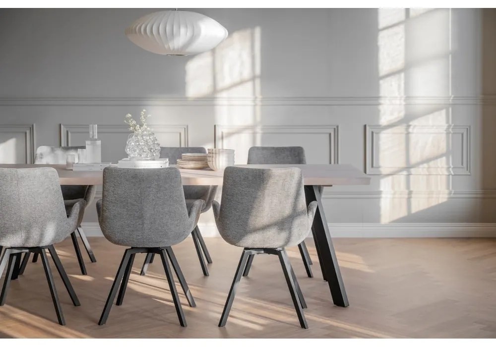 Set de scaune de sufragerie gri 2 buc. tapițat Norwell – Rowico