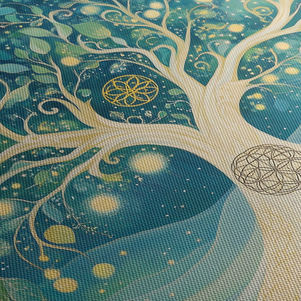 Tablou – Arbore magic cu spirale (150x105 cm)