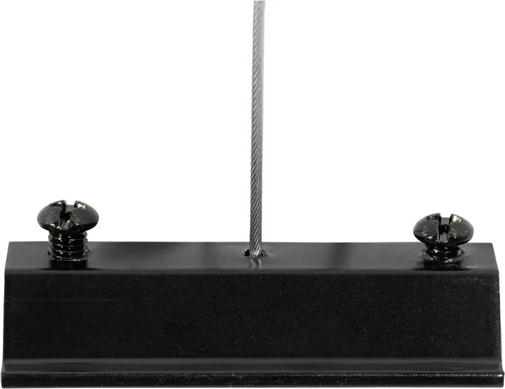 Sistem modern de iluminat pe șină suspendat cu 6 spoturi negre monofazate GU10 50mm - Iconic Ruby Honey