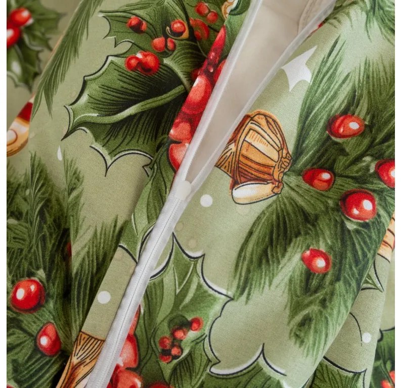 Lenjerie de pat din microfibra CHRISTMAS PRESENTS verde Dimensiune lenjerie de pat: 2 buc 70 x 90 cm | 200 x 220 cm