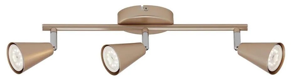 Spot LED Briloner 2849-037 GOLD BASIC 3xGU10/5W/230V