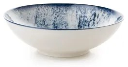 Set de veselă 24 piese albastră/porțelan