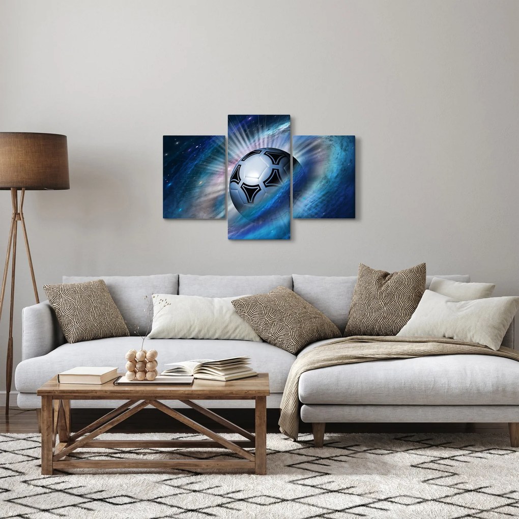 Tablou - Fotbal în spațiu (90x60 cm)