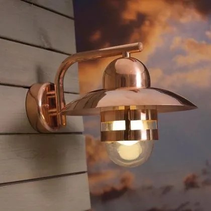 Aplica de perete exterior IP54 Nibe cupru 24981030NL