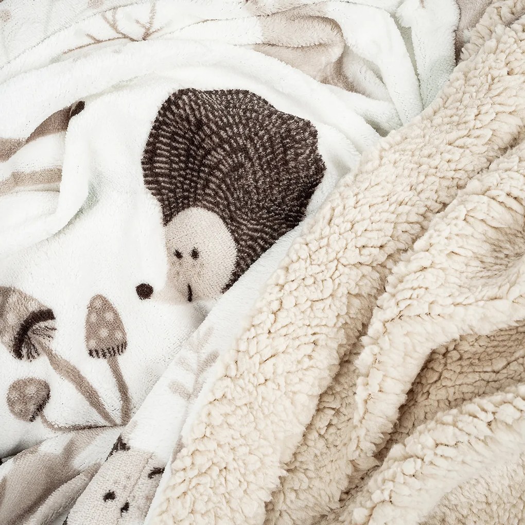 Pătură din imitație blăniță 4Home Nordic Friends, 150 x 200 cm