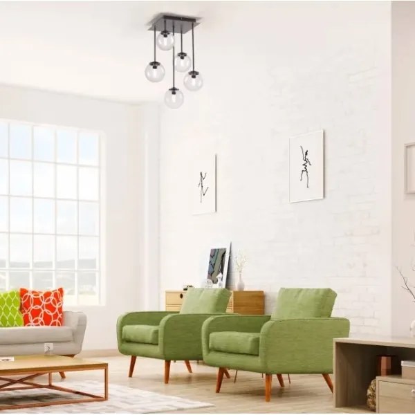 Lustră LED pe tijă WIDOW 5xG9/3W/230V Paul Neuhaus 6719-18